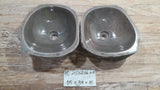 Handmade Natural Oval River Stone  Bathroom Basin TWIN SETS A & B RS 25072036