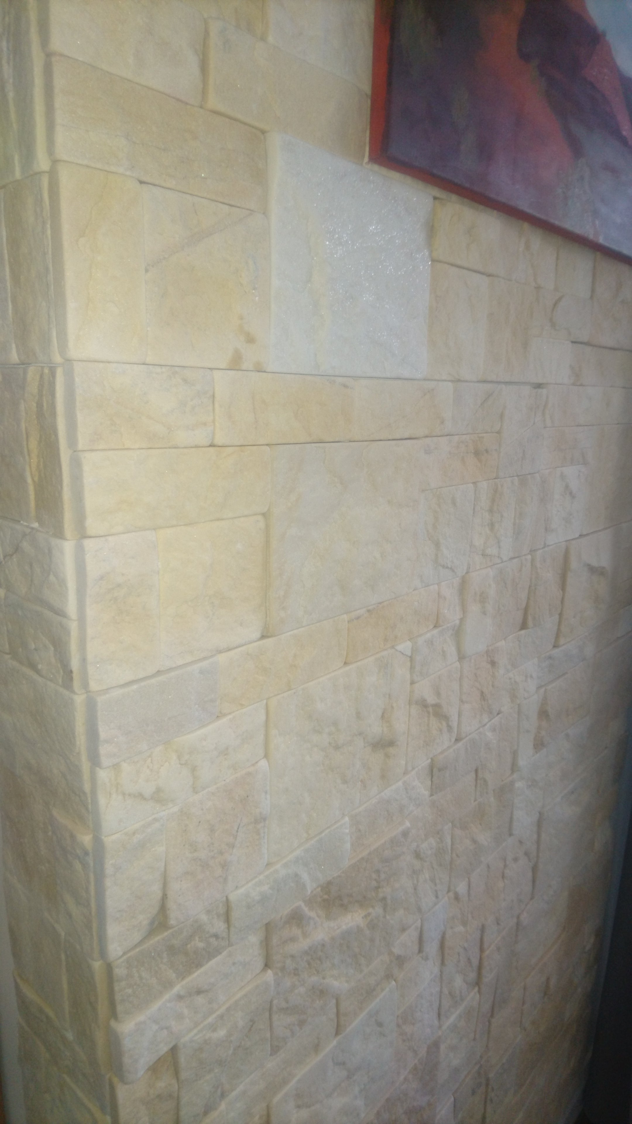 Natural Stacked Stone Wall Cladding Panels - Tumbled Miami Sands Montage