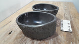 Handmade Natural Oval River Stone  Bathroom Basin TWIN SETS A & B RS 25072051