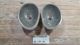 Handmade Natural Oval River Stone  Bathroom Basin TWIN SETS A & B RS 25072059