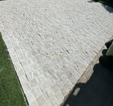 Mesh Backing Cobblestone Pavers - Sandstone