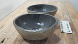 Handmade Natural Oval River Stone  Bathroom Basin TWIN SETS A & B RS 25072062