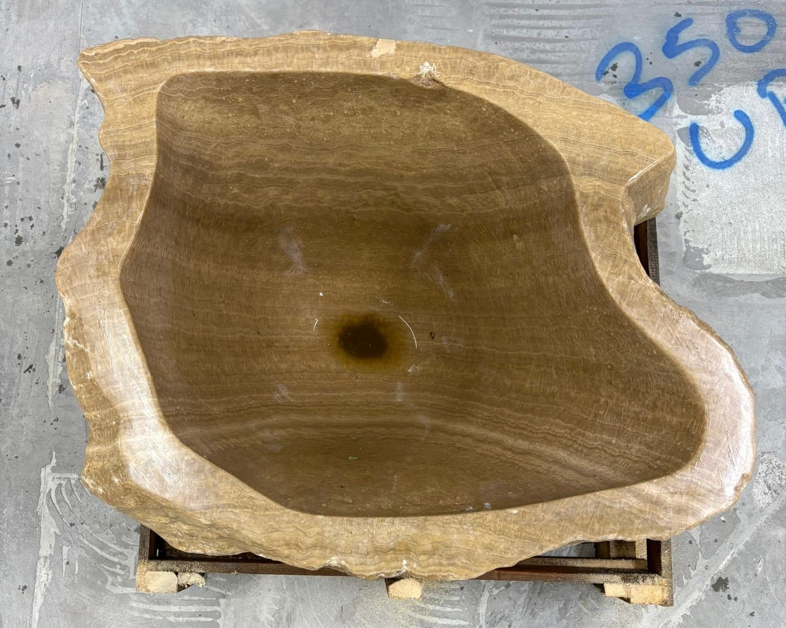 Natural Handmade Onyx Stone Planter Pot - 240901