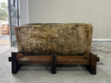 Hand Chiselled Limestone Planter Pot - 240915 - 90x60x46cm