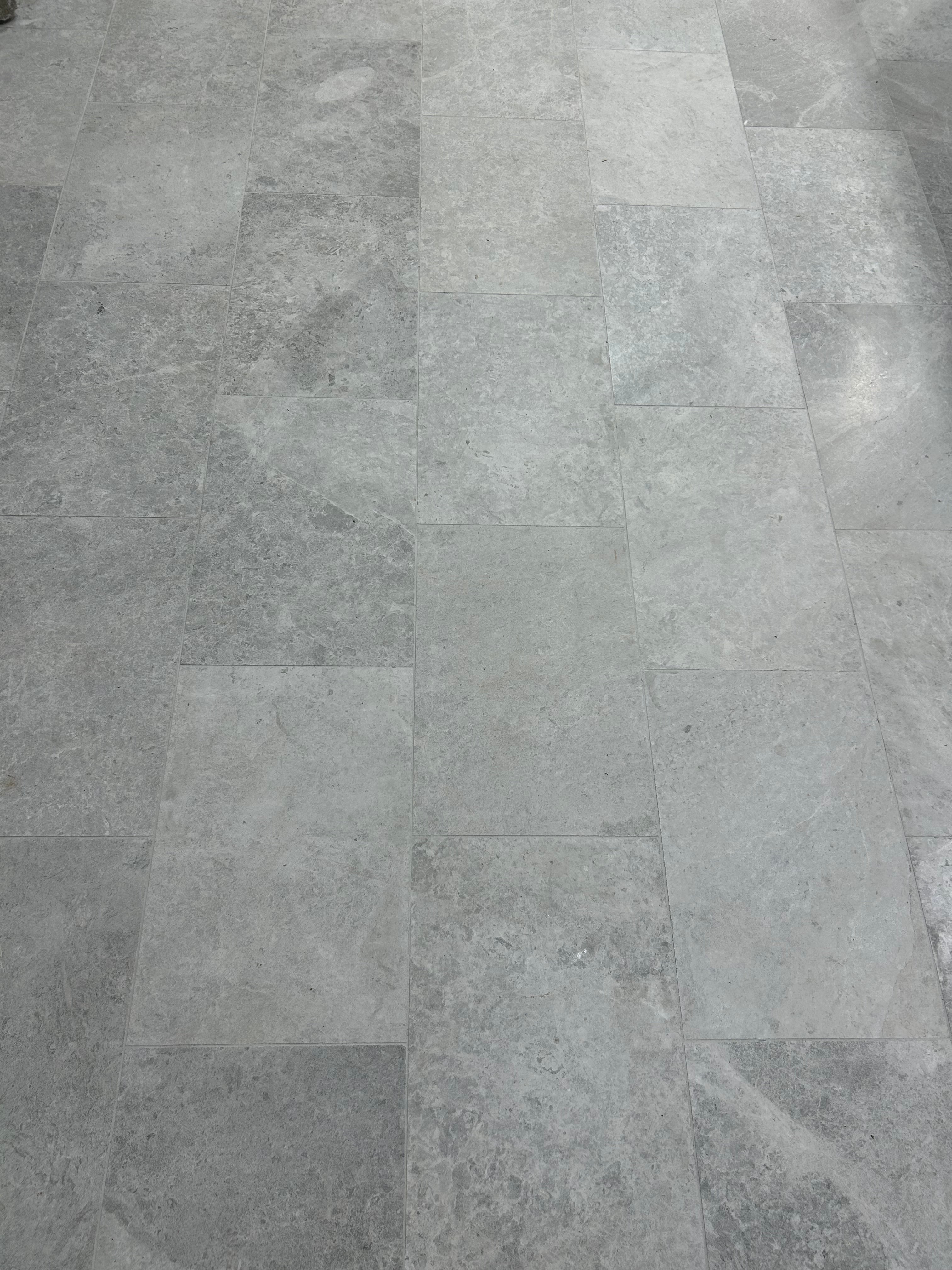 Tundra Grey Sandblasted Marble Tiles