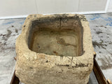Hand Chiselled Limestone Planter Pot - 240902 - 86x86x47cm