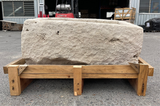 Hand Chiseled Limestone Planter Box - 76 x 50 x 34 cm