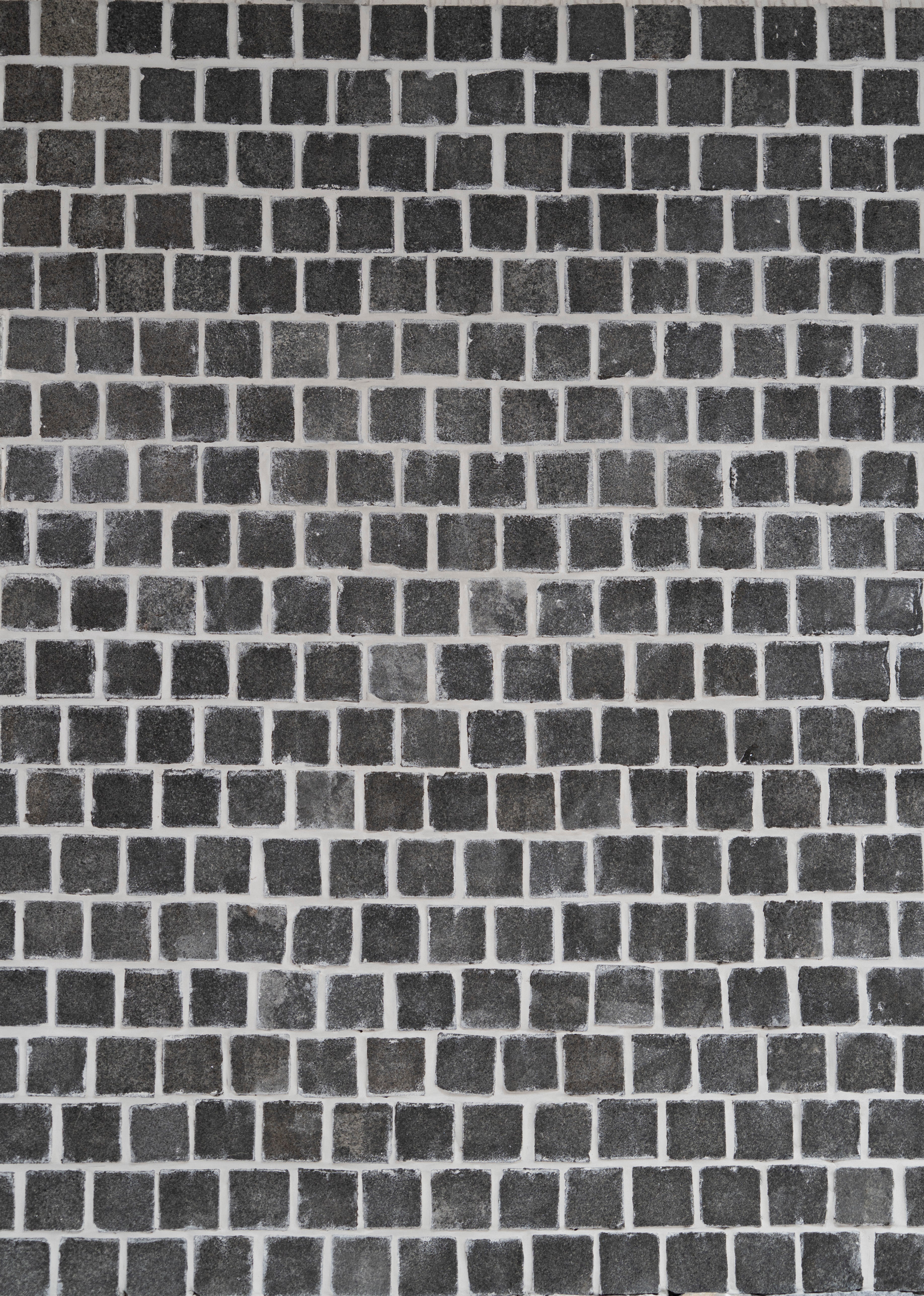 Mesh Backing Granite Cobblestone Pavers - Black