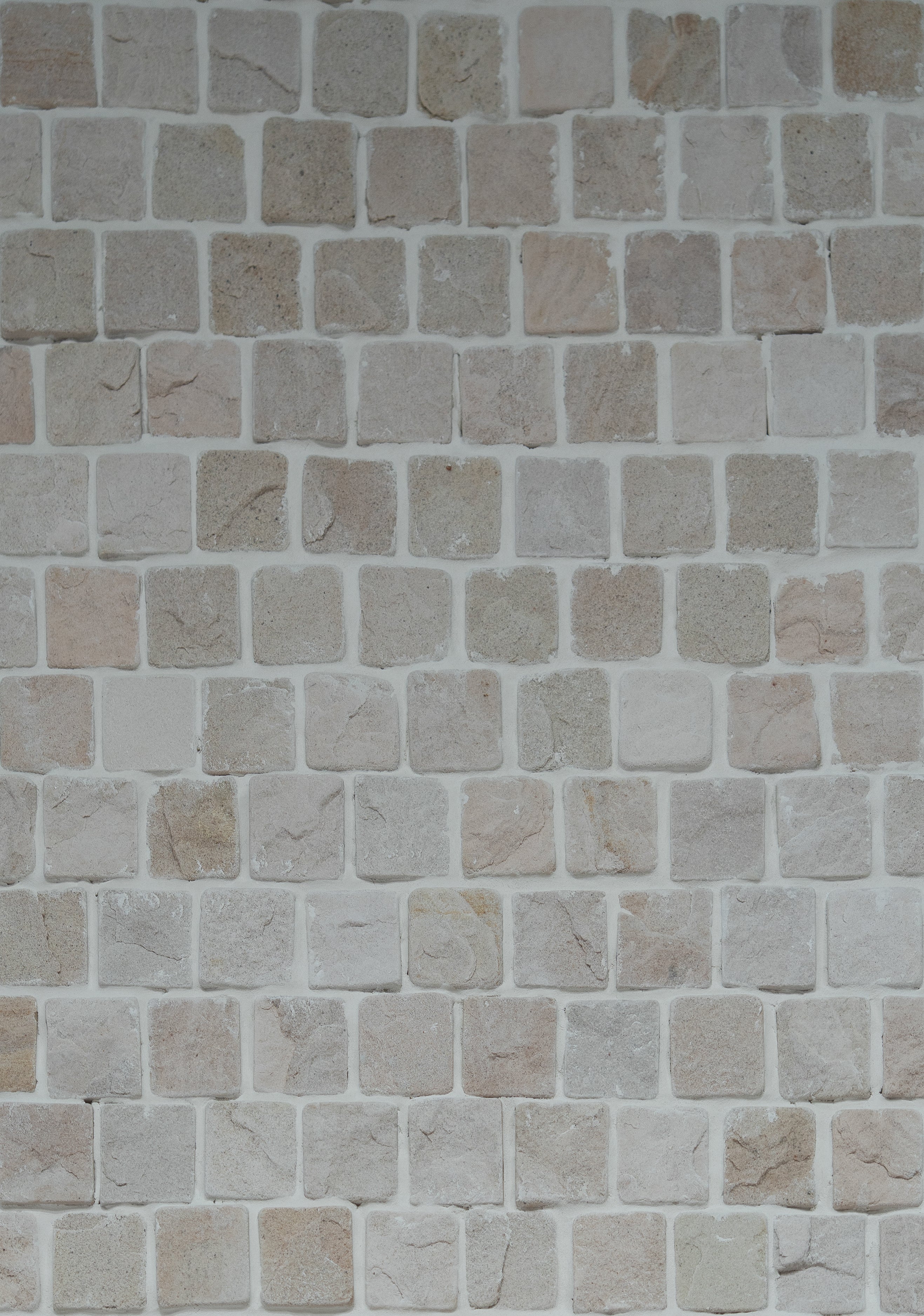 Sandstone Cobblestone Driveway Paver - Natural Stone - Light Cream