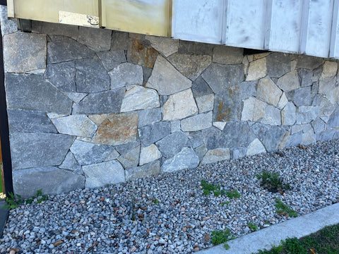 Natural Stone Wall Cladding Free Form - Loose - Blue Rustic Quartz ...