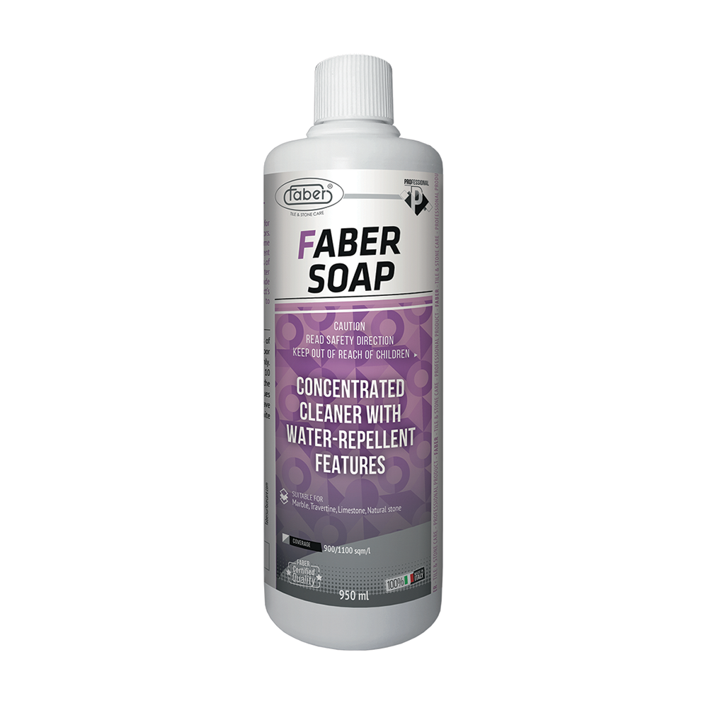 Faber Soap Concentrated Marble & Granite Floor Cleaner – Water-Repellent Daily Maintenance Cleaner