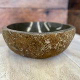 Handmade Natural Oval River Stone Bathroom Basin - RS2306074