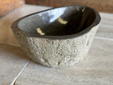 Handmade Natural Oval River Stone Bathroom Basin - RM2306098