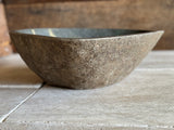 Handmade Natural Oval River Stone Bathroom Basin - RM2306094