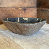 Handmade Natural Oval River Stone Bathroom Basin - RM2306158