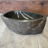 Handmade Natural Oval River Stone Bathroom Basin - RM2306117