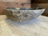Handmade Natural Oval River Stone Bathroom Basin - RM2306031
