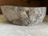 Handmade Natural Oval River Stone Bathroom Basin - RM2306012