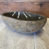 Handmade Natural Oval River Stone Bathroom Basin - RM2306087