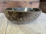 Handmade Natural Oval River Stone Bathroom Basin - RM2306137