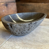 Handmade Natural Oval River Stone Bathroom Basin - RM2306113