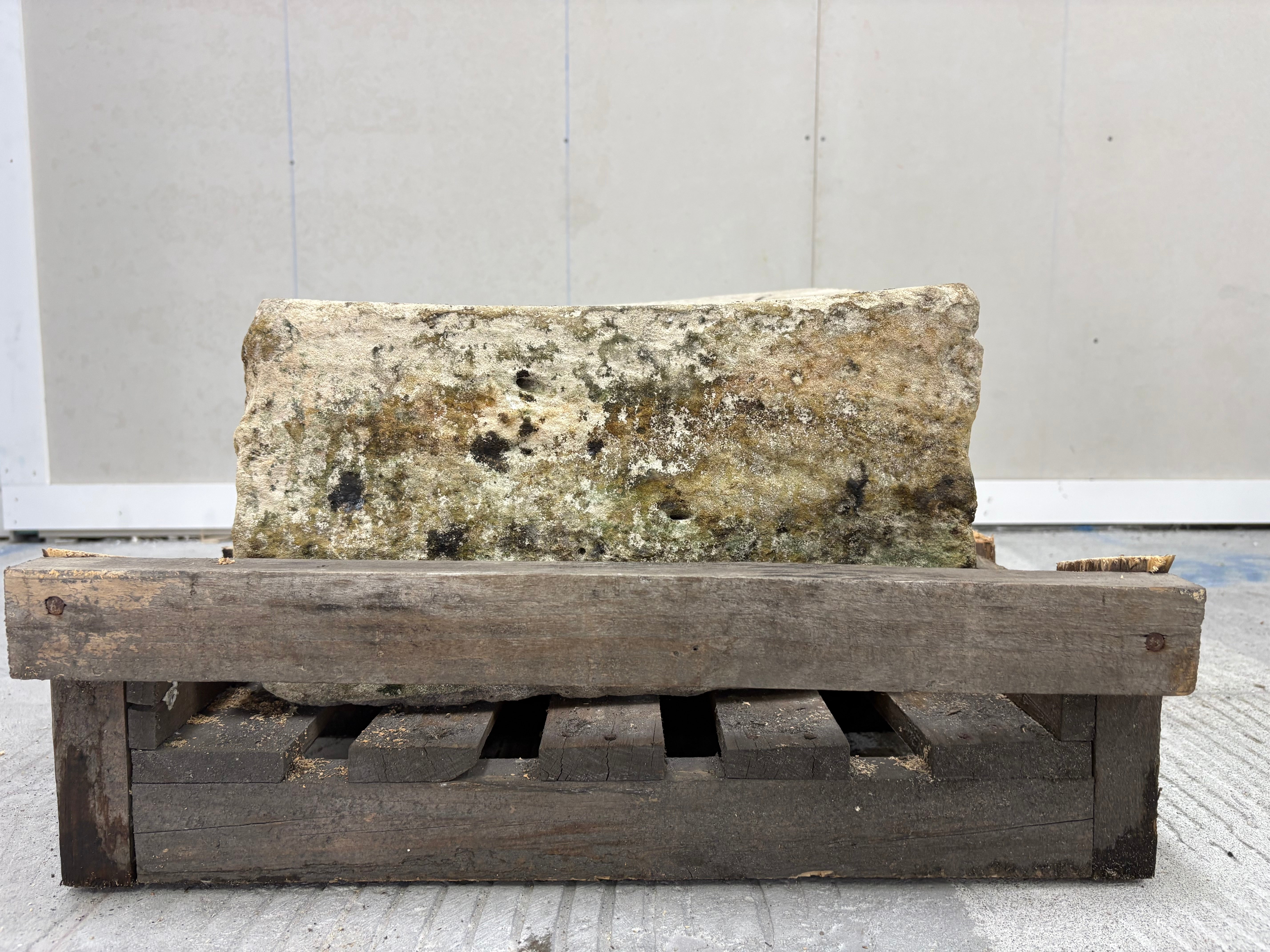 Hand Chiselled Limestone Planter Pot - 250002 - 40x36x25cm