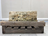 Hand Chiselled Limestone Planter Pot - 250002 - 40x36x25cm