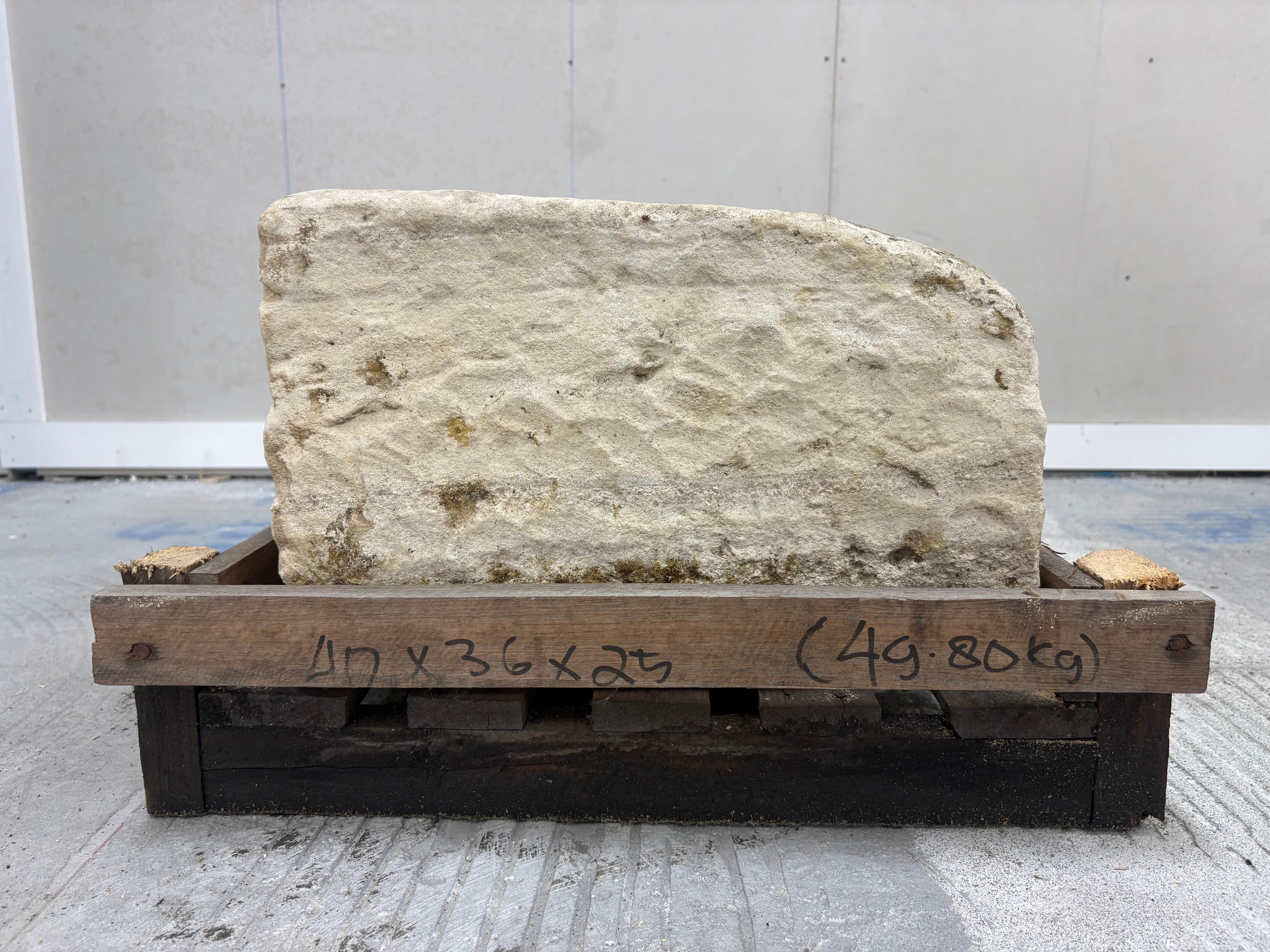 Hand Chiselled Limestone Planter Pot - 250002 - 40x36x25cm