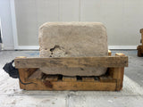 Hand Chiselled Limestone Planter Pot - 250001 - 38x38x28cm