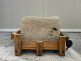 Hand Chiselled Limestone Planter Pot - 250001 - 38x38x28cm