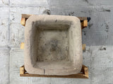 Hand Chiselled Limestone Planter Pot - 250001 - 38x38x28cm