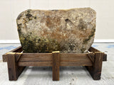 Hand Chiselled Limestone Planter Pot - 240909 - 63x44x40cm