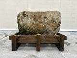 Hand Chiselled Limestone Planter Pot - 240909 - 63x44x40cm