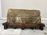Hand Chiselled Limestone Planter Pot - 240921 - 83x49x40cm
