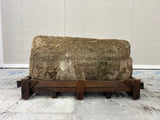 Hand Chiselled Limestone Planter Pot - 240921 - 83x49x40cm