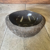 Handmade Natural Oval River Stone  Bathroom Basin  RVS2310011