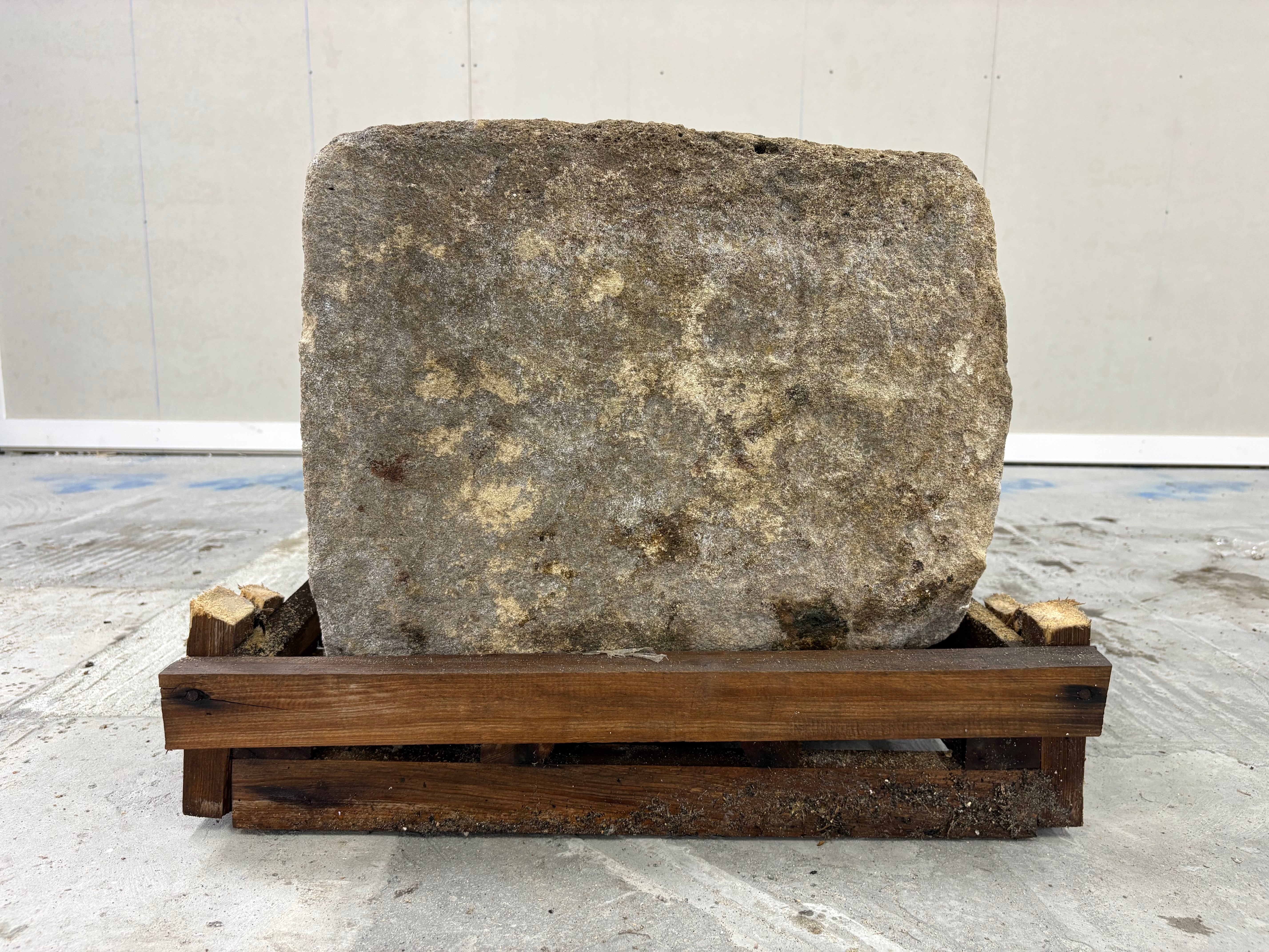 Hand Chiselled Limestone Planter Pot - 240921 - 83x49x40cm