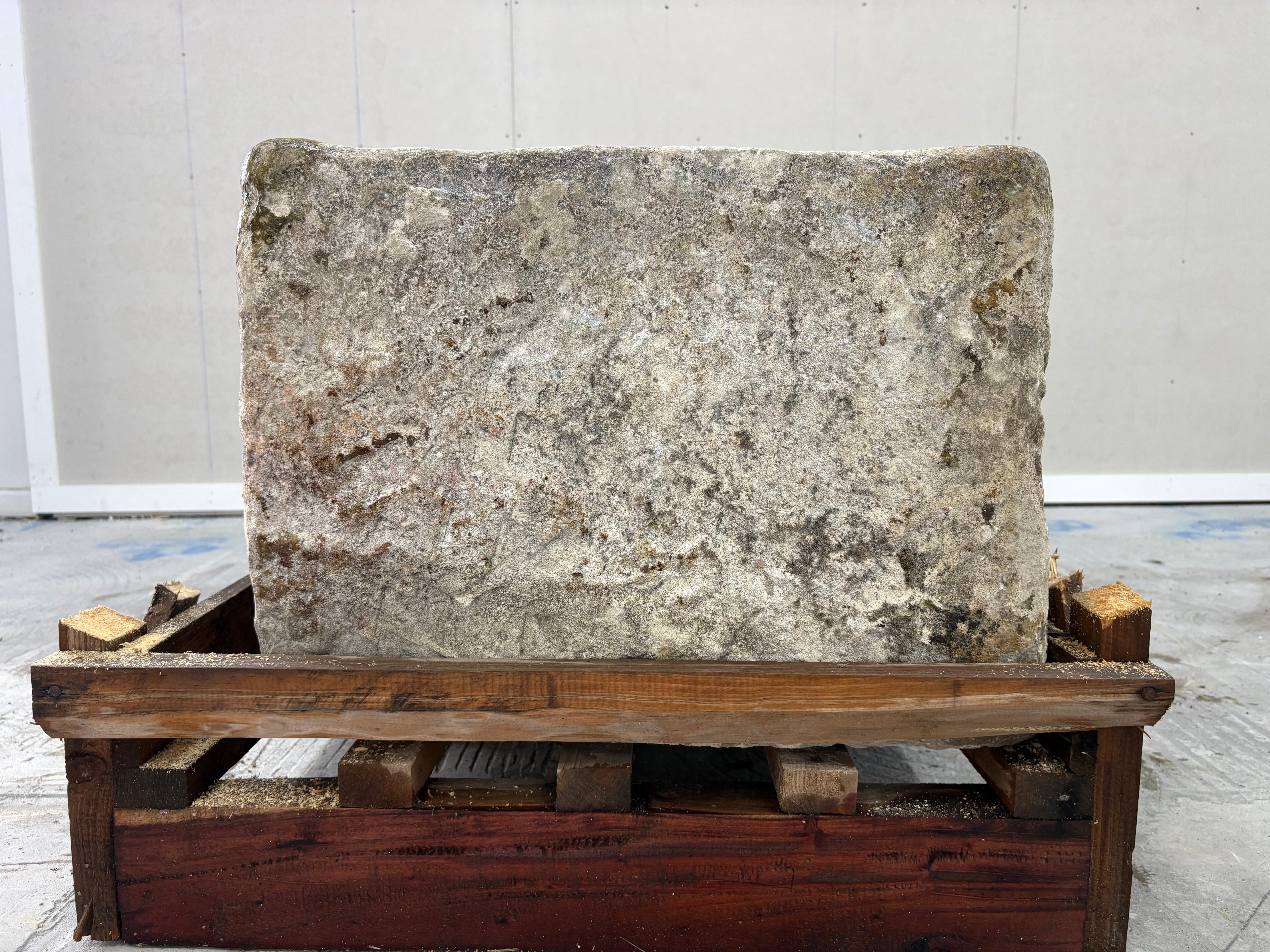 Hand Chiselled Limestone Planter Pot - 240913 - 84x55x40cm