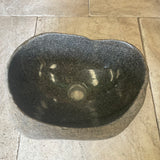 Handmade Natural Oval River Stone  Bathroom Basin  RVS2310007