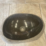 Handmade Natural Oval River Stone  Bathroom Basin  RVS2310028