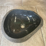 Handmade Natural Oval River Stone  Bathroom Basin  RVS2310077