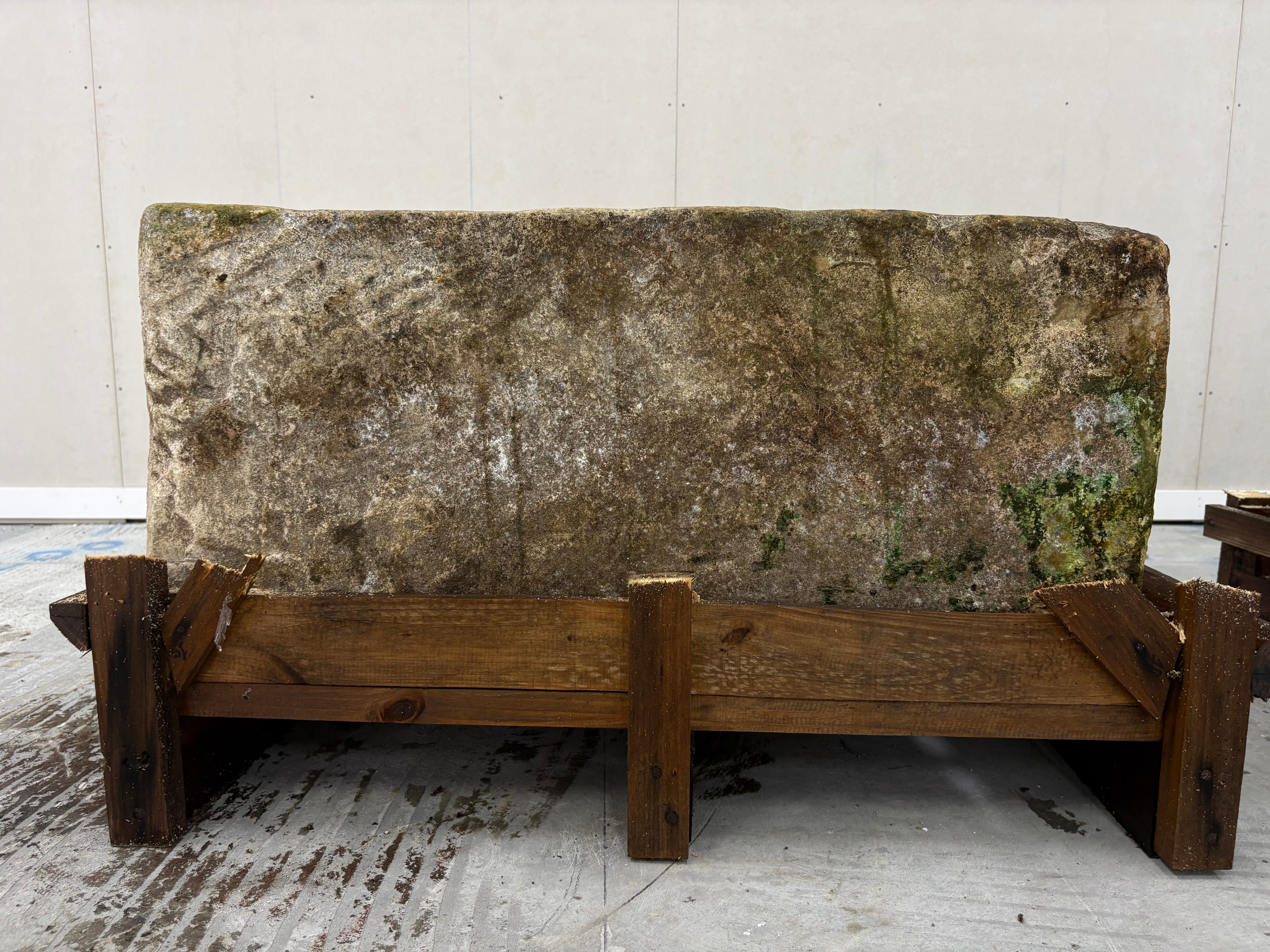 Hand Chiselled Limestone Planter Pot - 240913 - 84x55x40cm