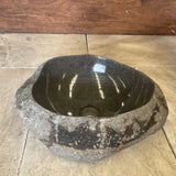 Handmade Natural Oval River Stone  Bathroom Basin  RVS2310092