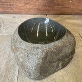 Handmade Natural Oval River Stone  Bathroom Basin  RVS2310088