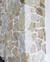 SAMPLE - Natural Stone Wall Cladding Free Form - Loose - White Beige Blend