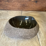 Handmade Natural Oval River Stone  Bathroom Basin  RVS2310005