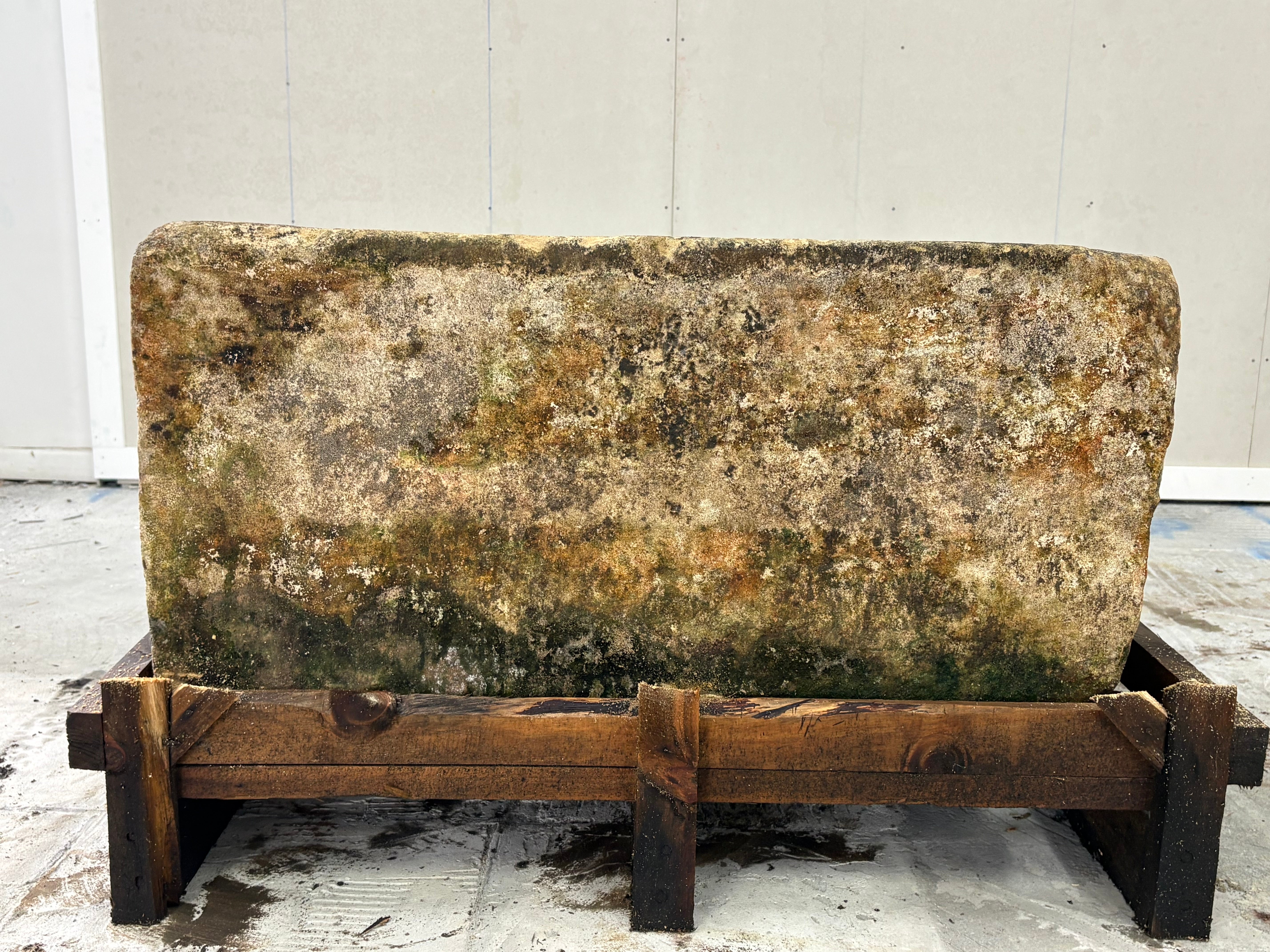 Hand Chiselled Limestone Planter Pot - 240915 - 90x60x46cm