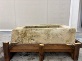 Hand Chiselled Limestone Planter Pot - 240917 - 76x43x24cm