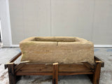 Hand Chiselled Limestone Planter Pot - 240914 - 82x56x32cm