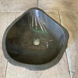 Handmade Natural Oval River Stone  Bathroom Basin  - RM 2310039